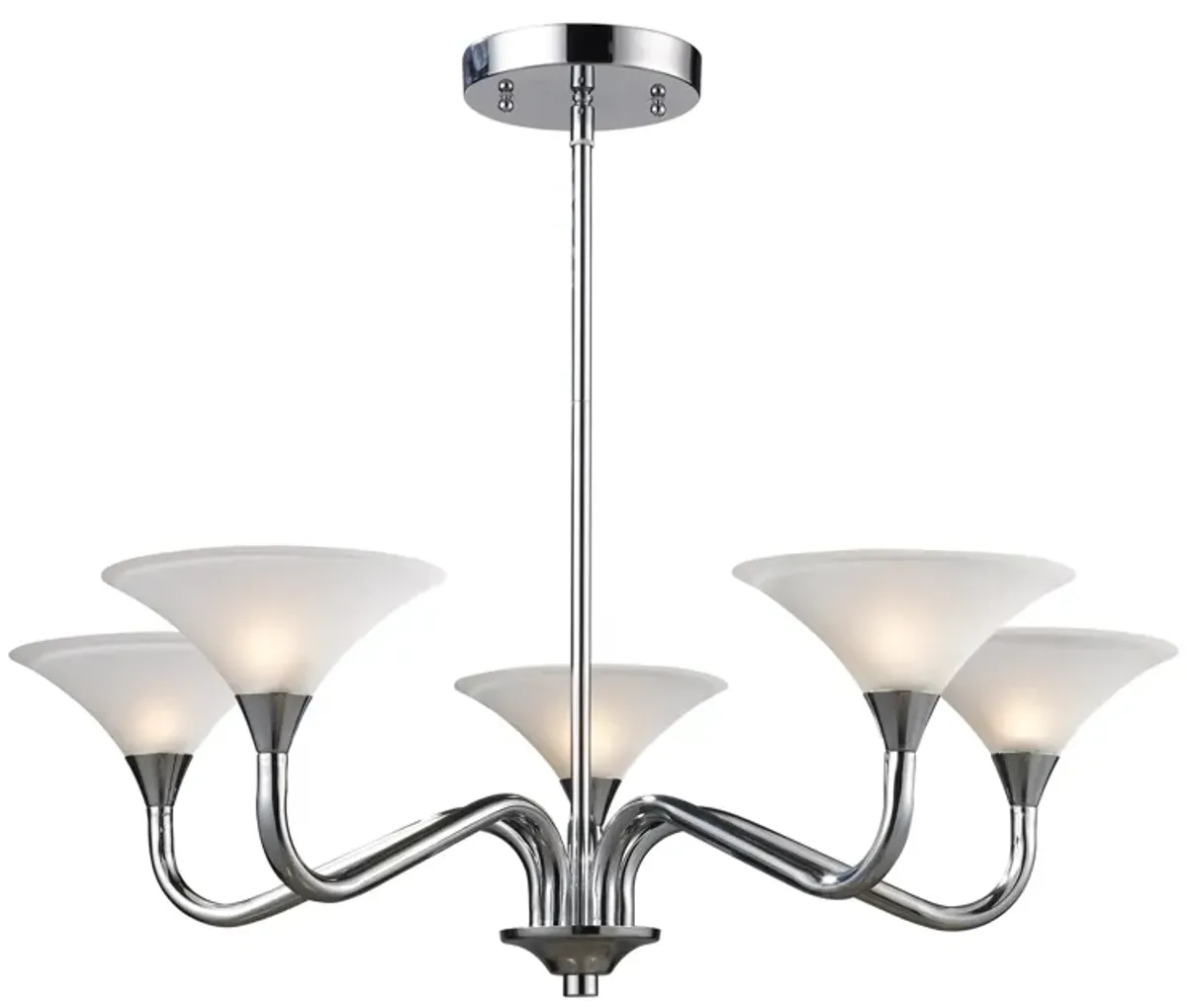 Jenson 5-Light Chandelier in Polished Chrome