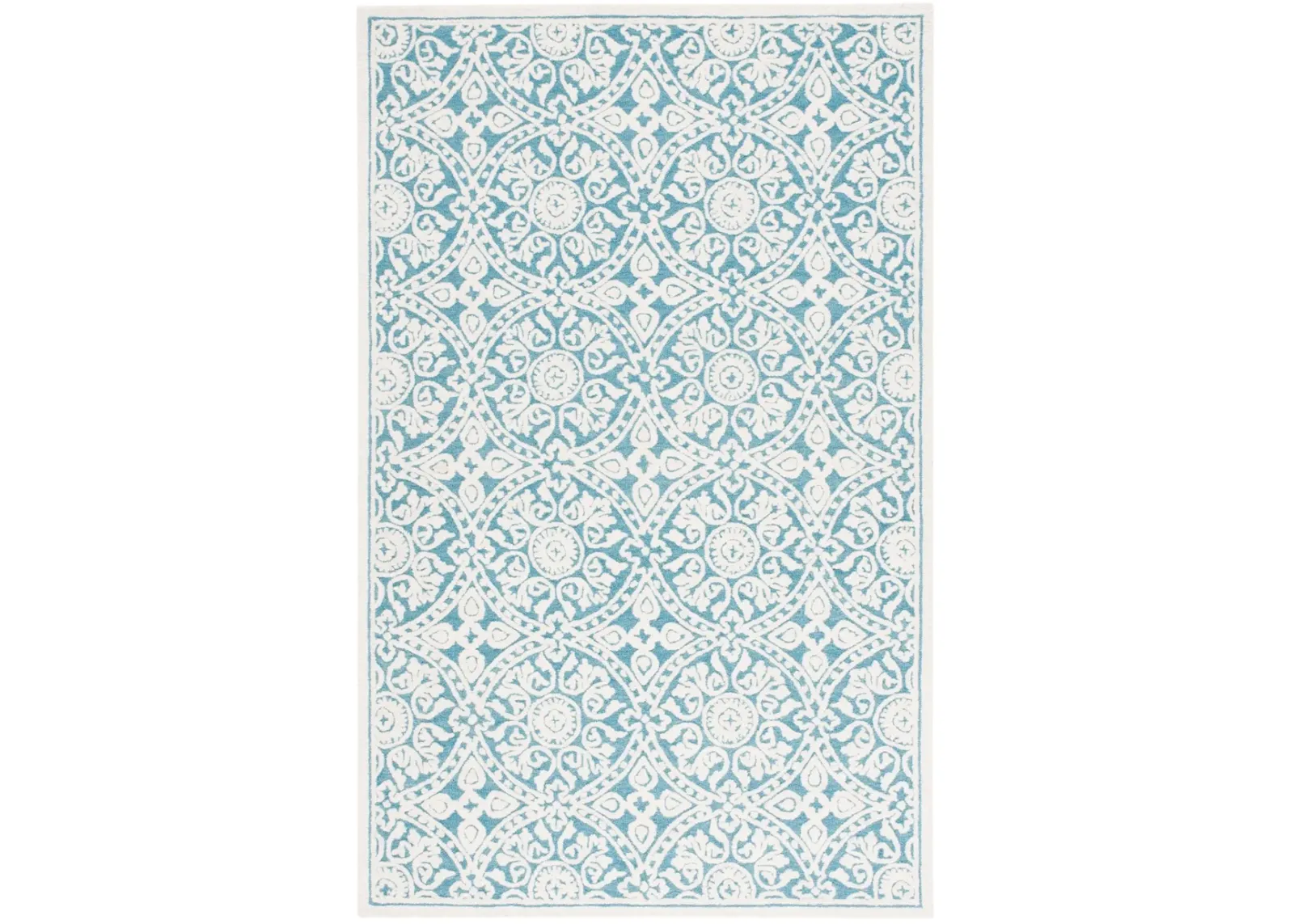 METRO 256 TEAL  4' x 6' Small Rectangle Rug