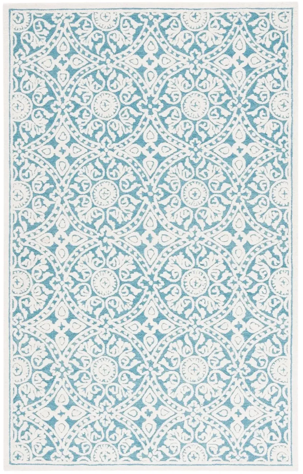 METRO 256 TEAL  4' x 6' Small Rectangle Rug