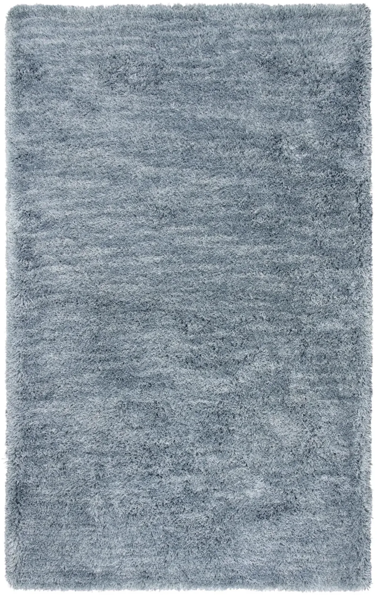 Whistler Blue Solid Polyester 5' x 7'6" Rectangle Rug