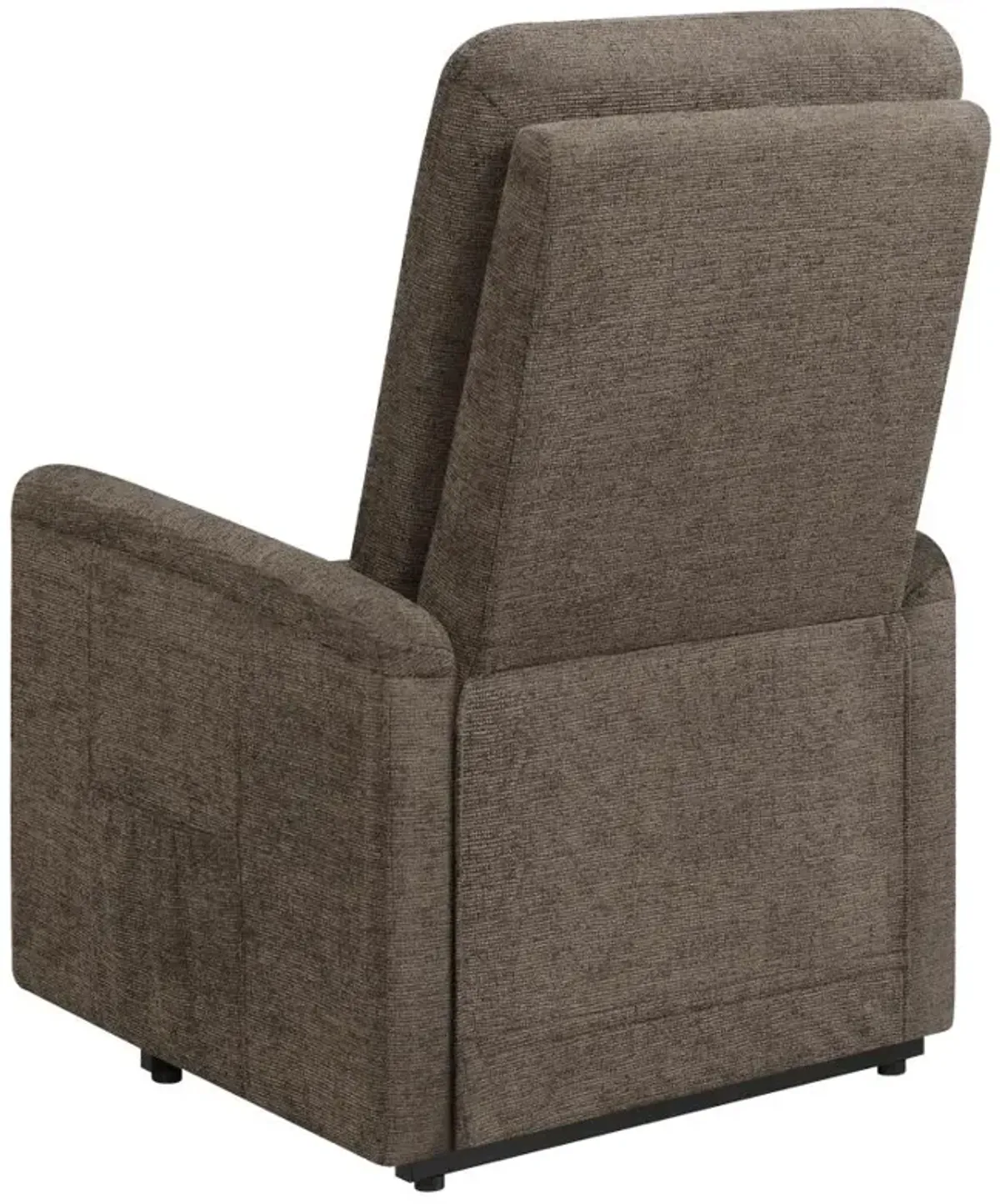 Henrietta Power Lift Recliner with Storage Pocket Brown