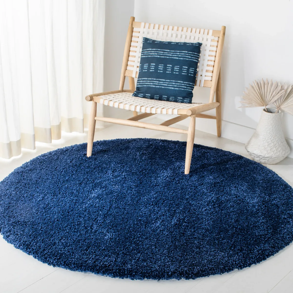 MILAN SHAG Round Power Loomed 3' x 3'Round Rug