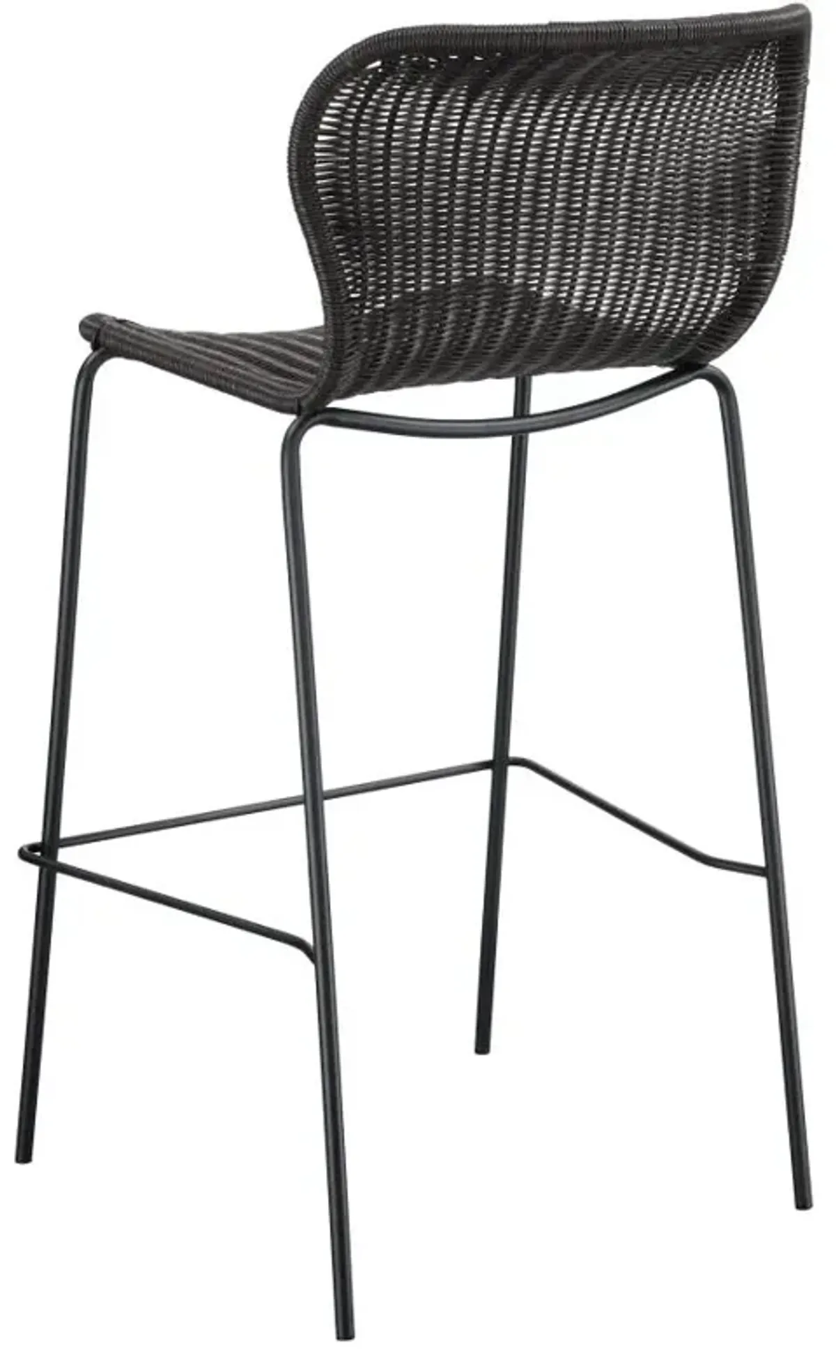 Mckinley Upholstered Bar Stools with Footrest (Set of 2) Brown and Sandy Black