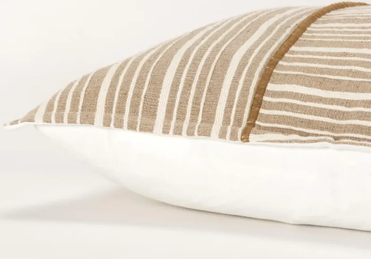 Stripe Natural  Pillow