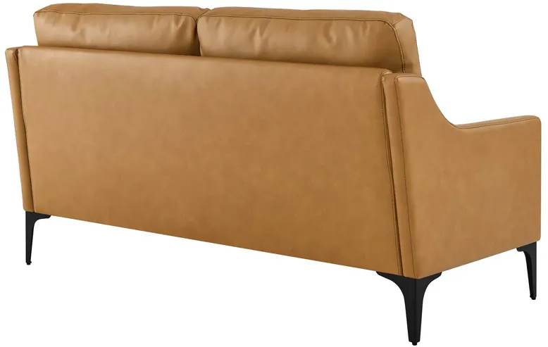 Corland Leather Loveseat