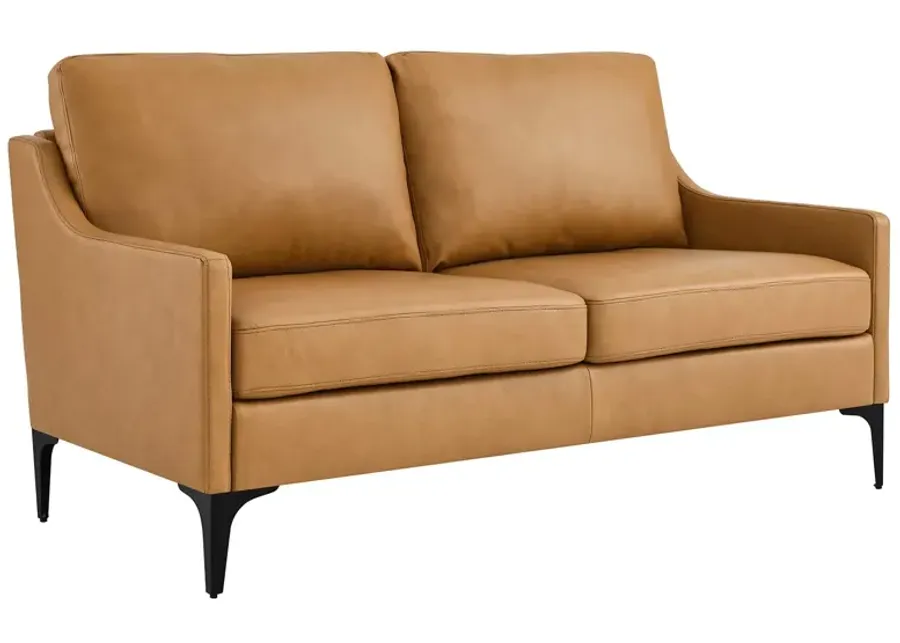 Corland Leather Loveseat