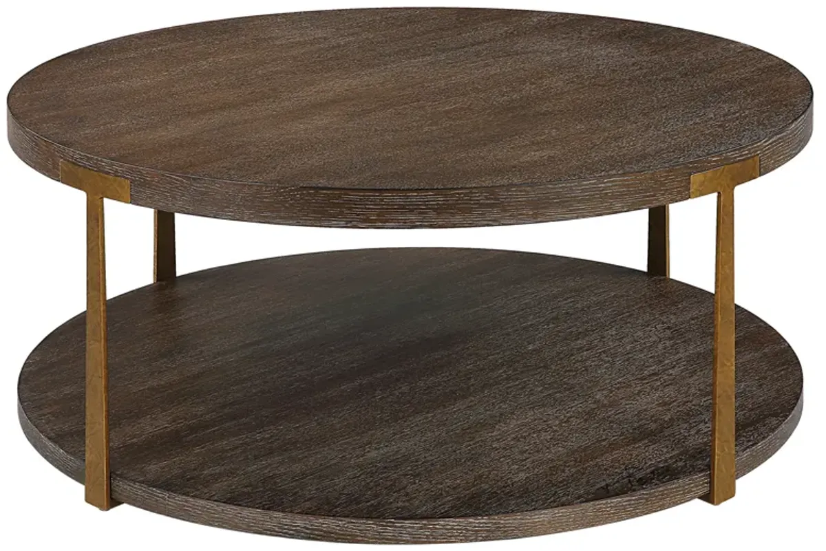 Palisade Round Wood Coffee Table