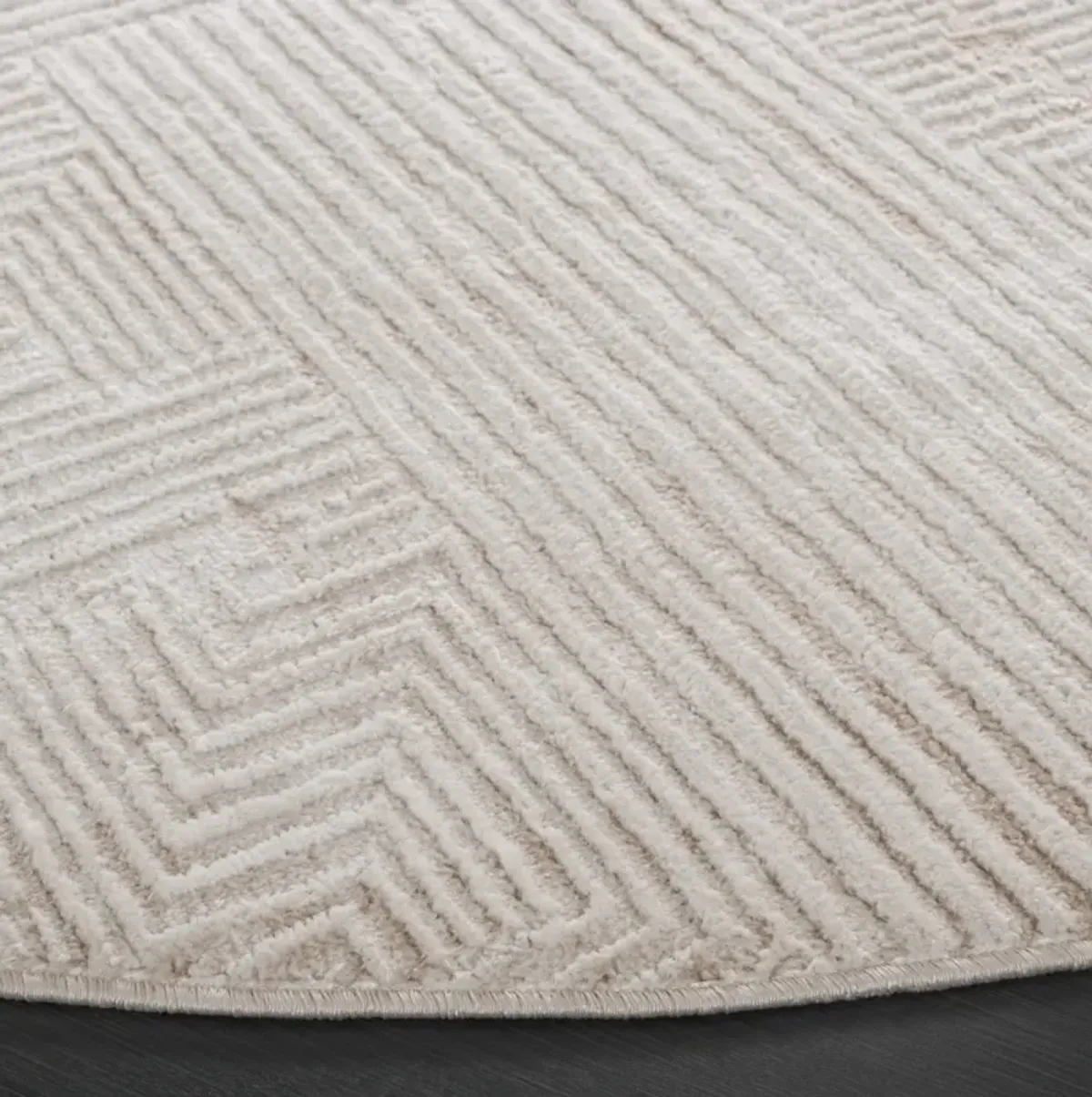 ETERNAL 240 IVORY  6'-7' x 6'-7' Round Round Rug