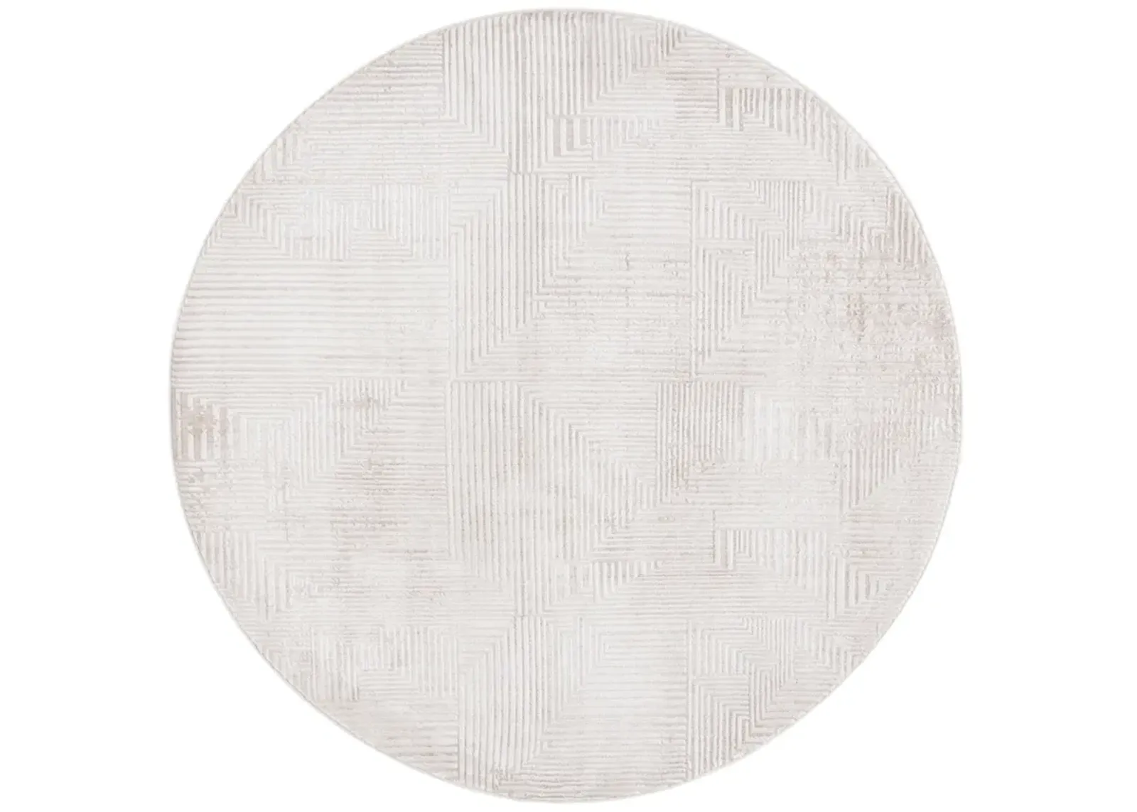 ETERNAL 240 IVORY  6'-7' x 6'-7' Round Round Rug