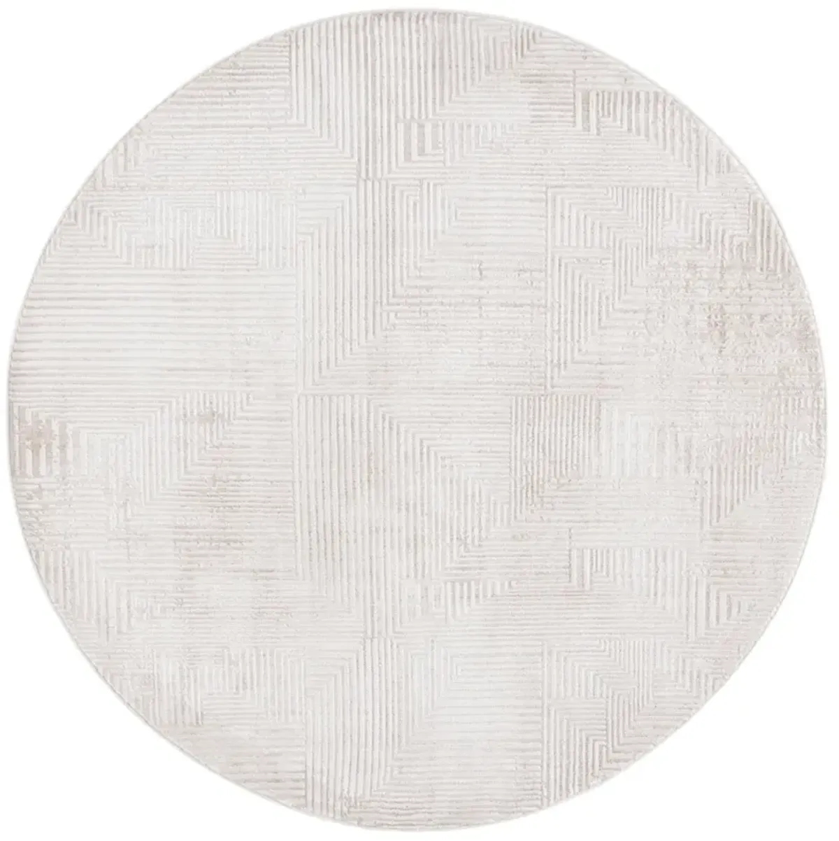 ETERNAL 240 IVORY  6'-7' x 6'-7' Round Round Rug