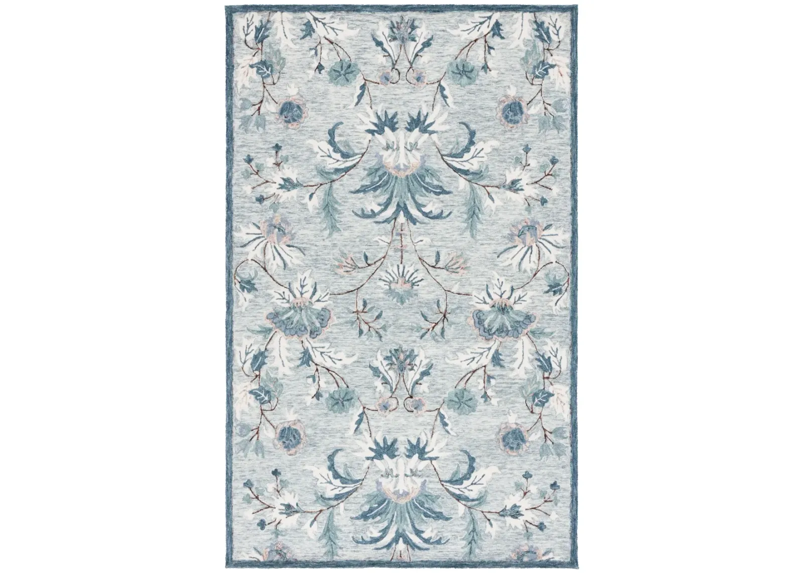 BLOSSOM 572 GREY  8' x 10' Large Rectangle Rug