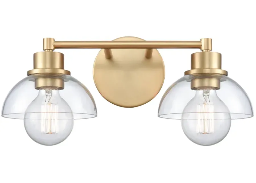 Julian 16'' Wide 2-Light Vanity Light - Brushed Gold