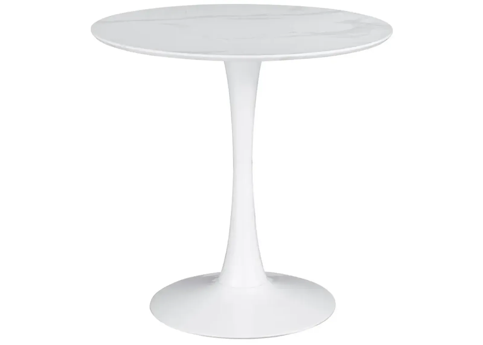 Arkell 30-inch Round Pedestal Dining Table White