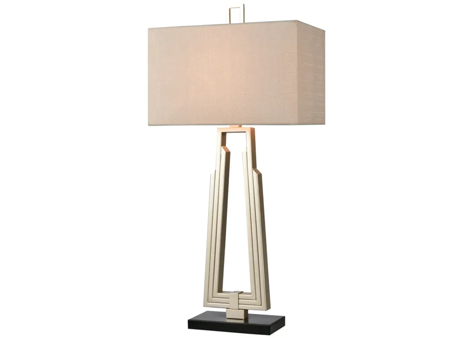 Stoddard Park 33" High 1-Light Table Lamp - Champagne Silver