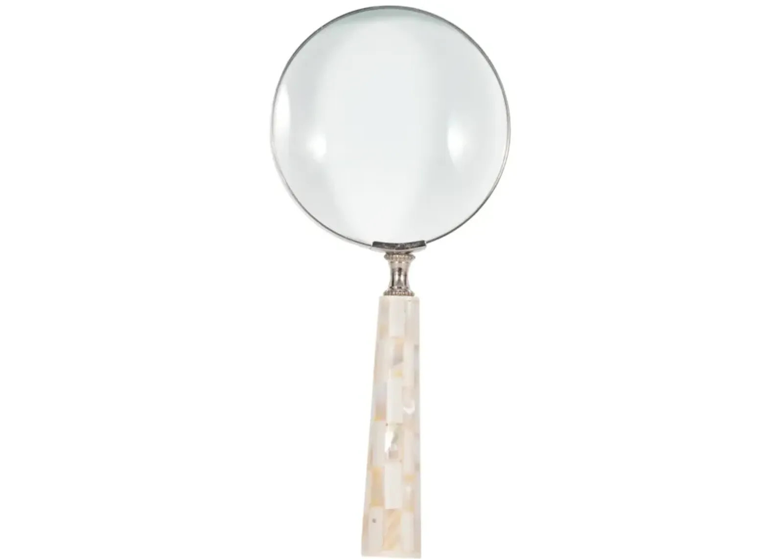 4" Mop Handle Magnifying Glass, Ivory