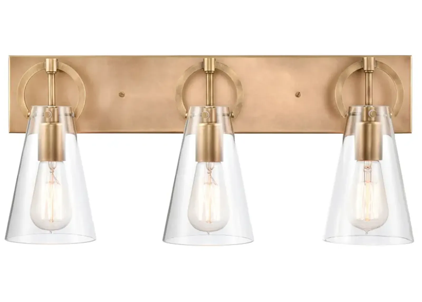 Gabby 23" Wide 3-Light Vanity Light - Brass