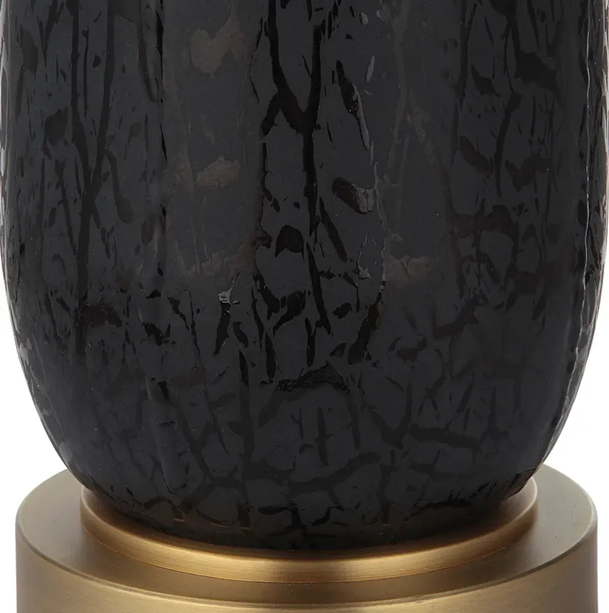 Spyglass Black Wood Grain Table Lamp