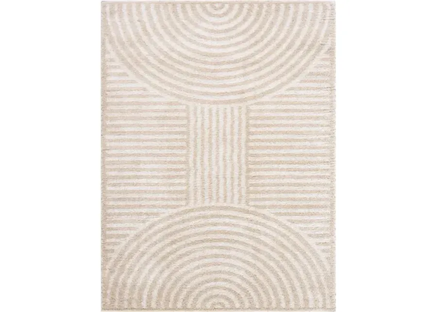 Fossay Shag FSG-2332 5'3" x 7' Machine Woven Rug