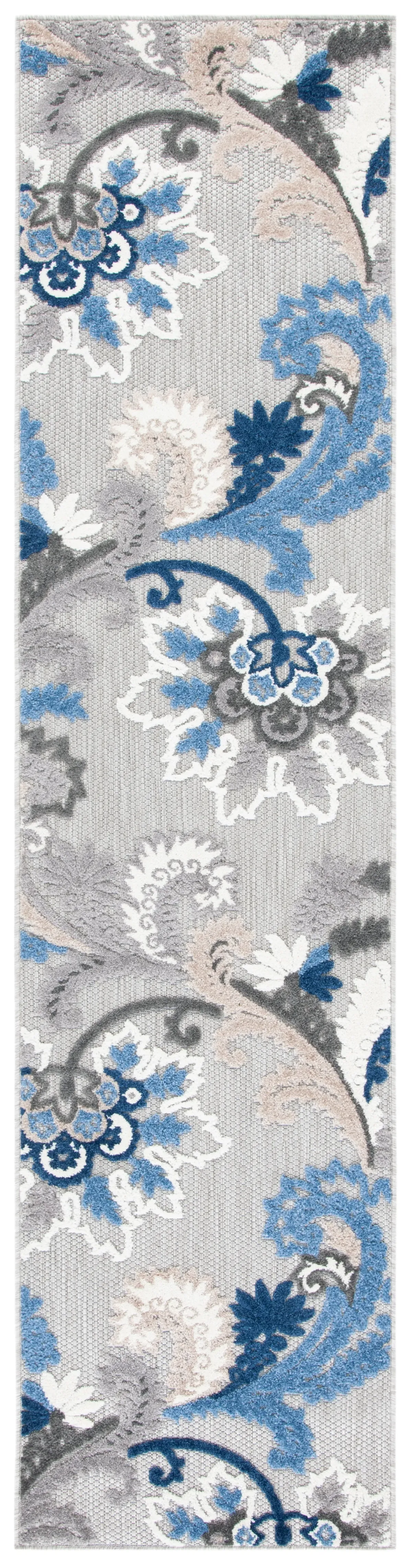 CABANA 305 GREY  2'-2' x 11' Runner Rug