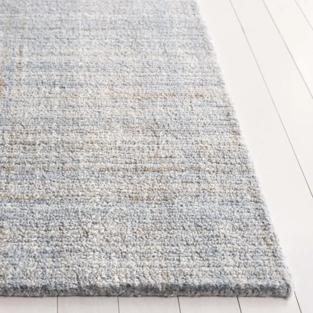 ABSTRACT 151 LIGHT BLUE  2'-3' x 8' Runner Rug