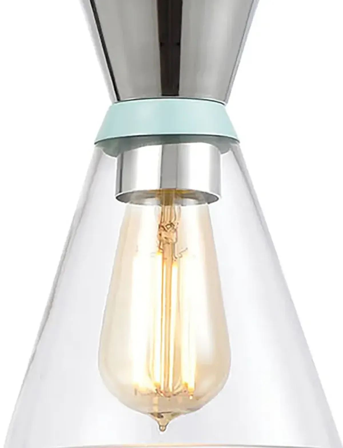 Modley 6" Wide 1-Light Mini Pendant - Polished Chrome