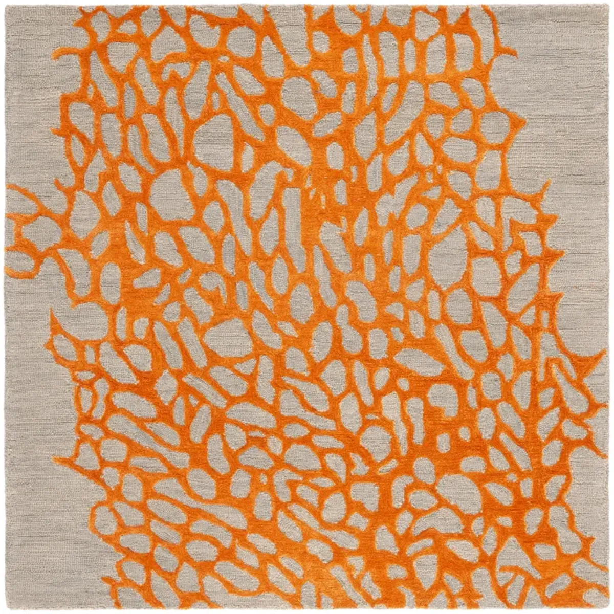 BLOSSOM Hand Hooked 4' x 4' Square area rug
