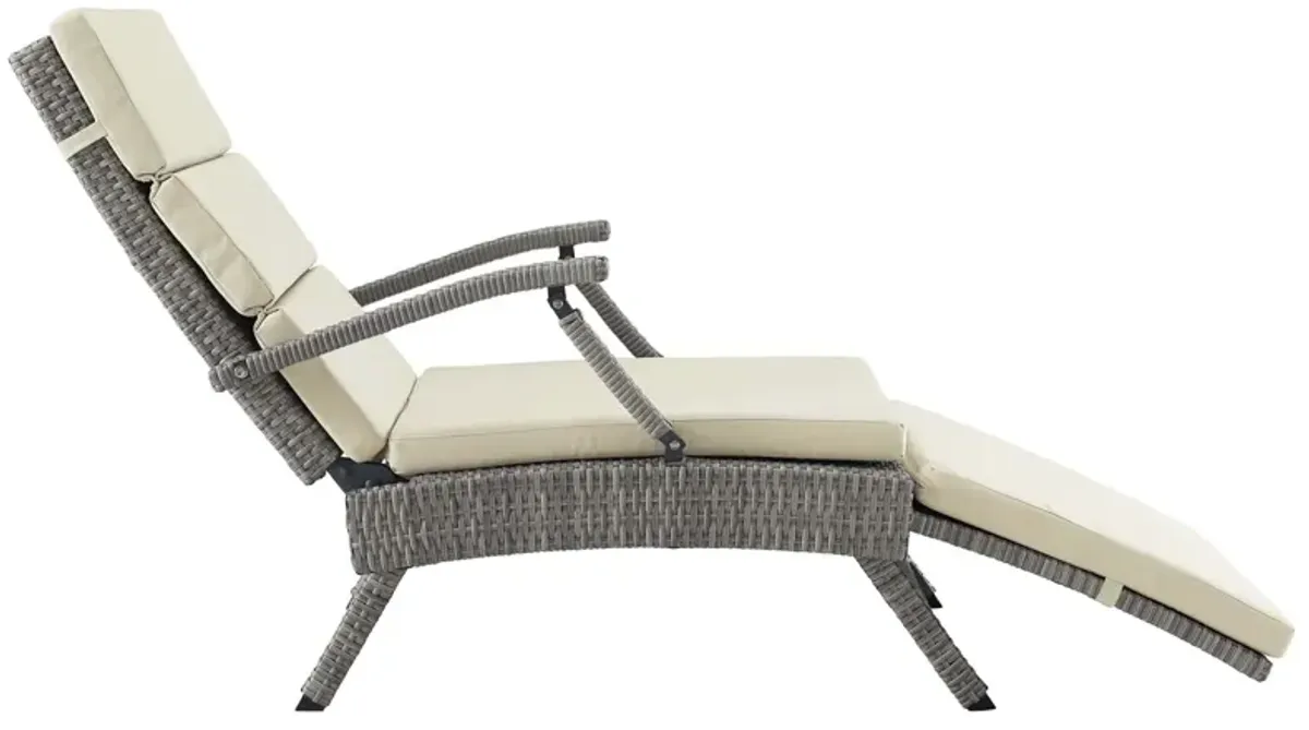 Envisage Chaise Outdoor Patio Wicker Rattan Lounge Chair