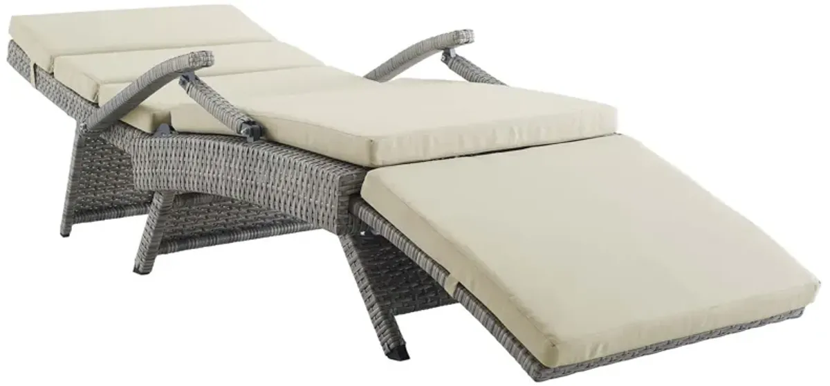 Envisage Chaise Outdoor Patio Wicker Rattan Lounge Chair