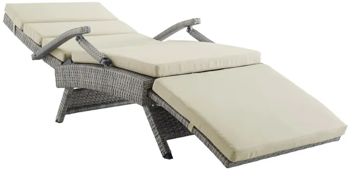 Envisage Chaise Outdoor Patio Wicker Rattan Lounge Chair