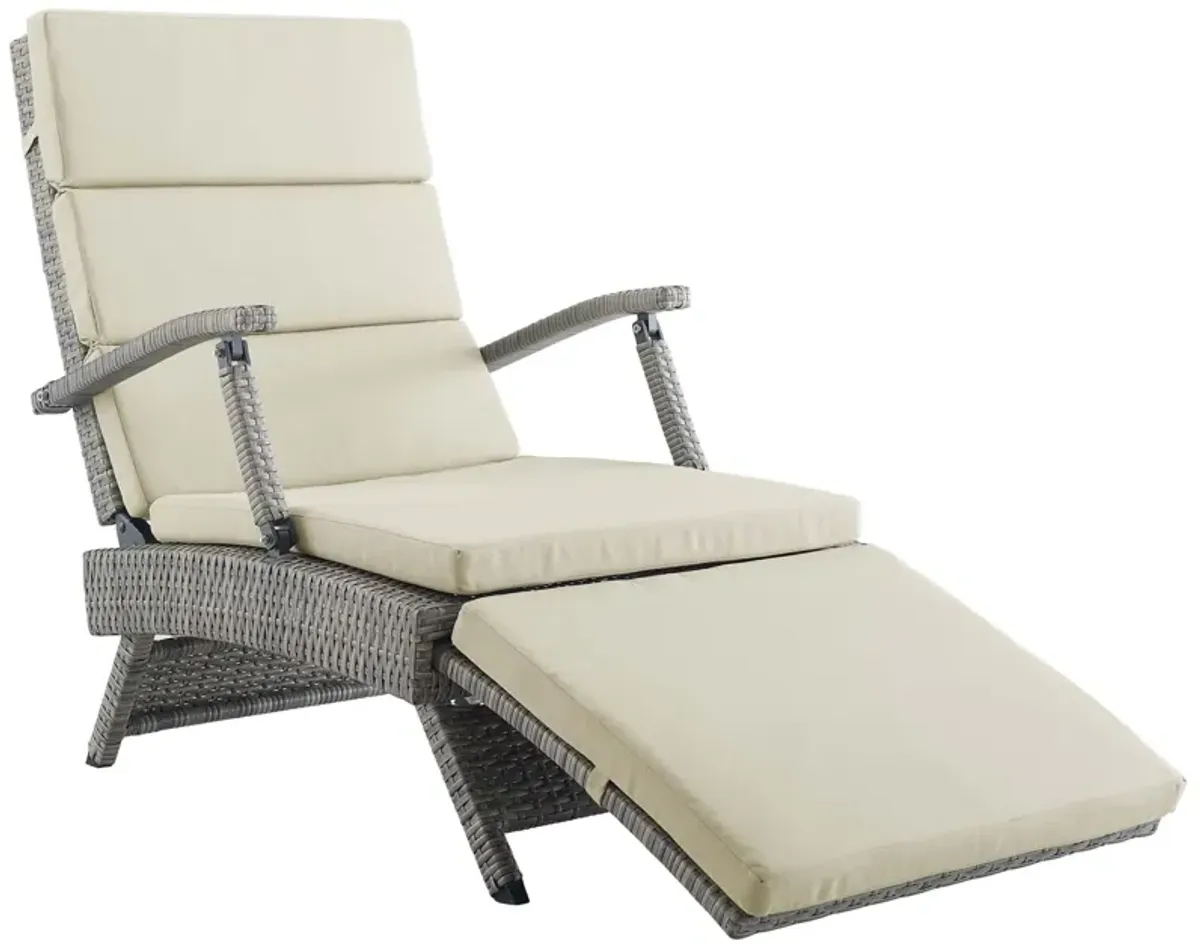 Envisage Chaise Outdoor Patio Wicker Rattan Lounge Chair