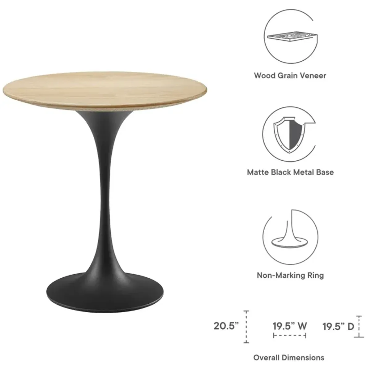 Lippa 20" Round Side Table