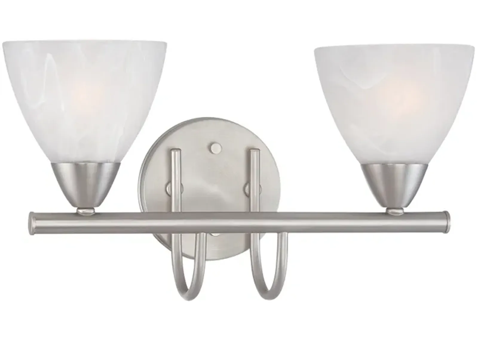 Tia 15.75" Wide 2-Light Vanity Light - Matte Nickel