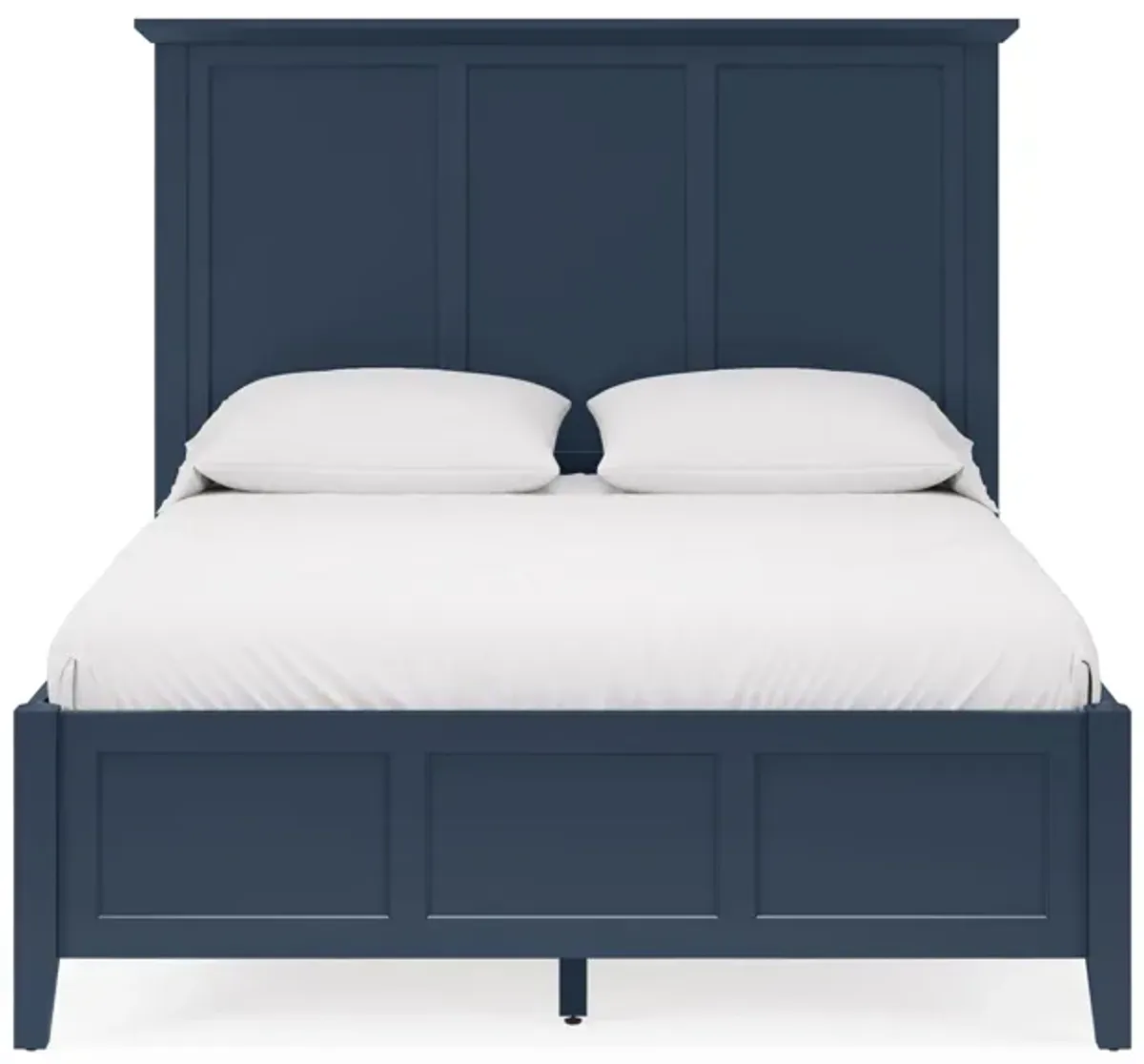 Grace California King-size Three Panel Bed in Blueberry