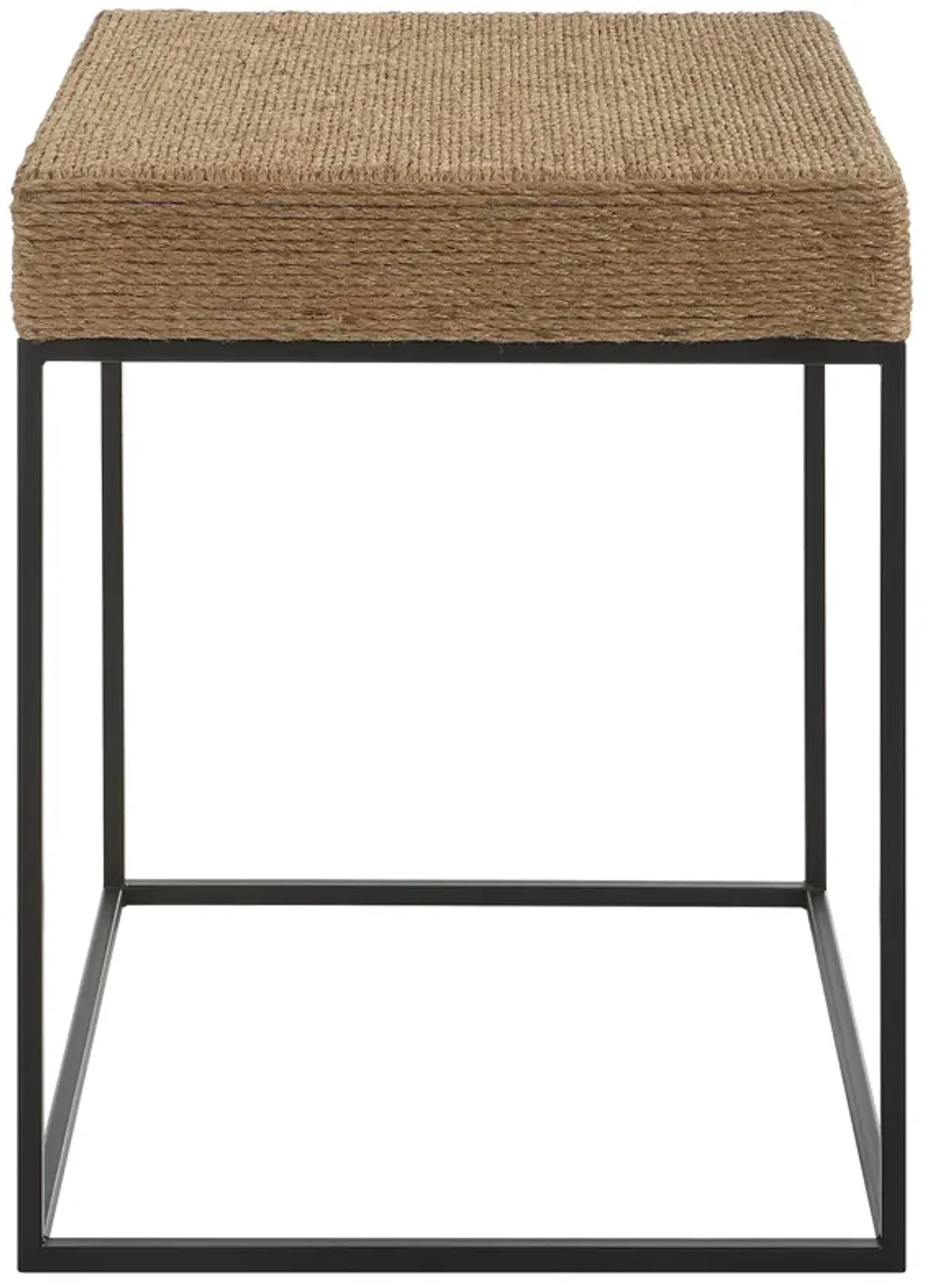 Laramie Rustic Rope Accent Table