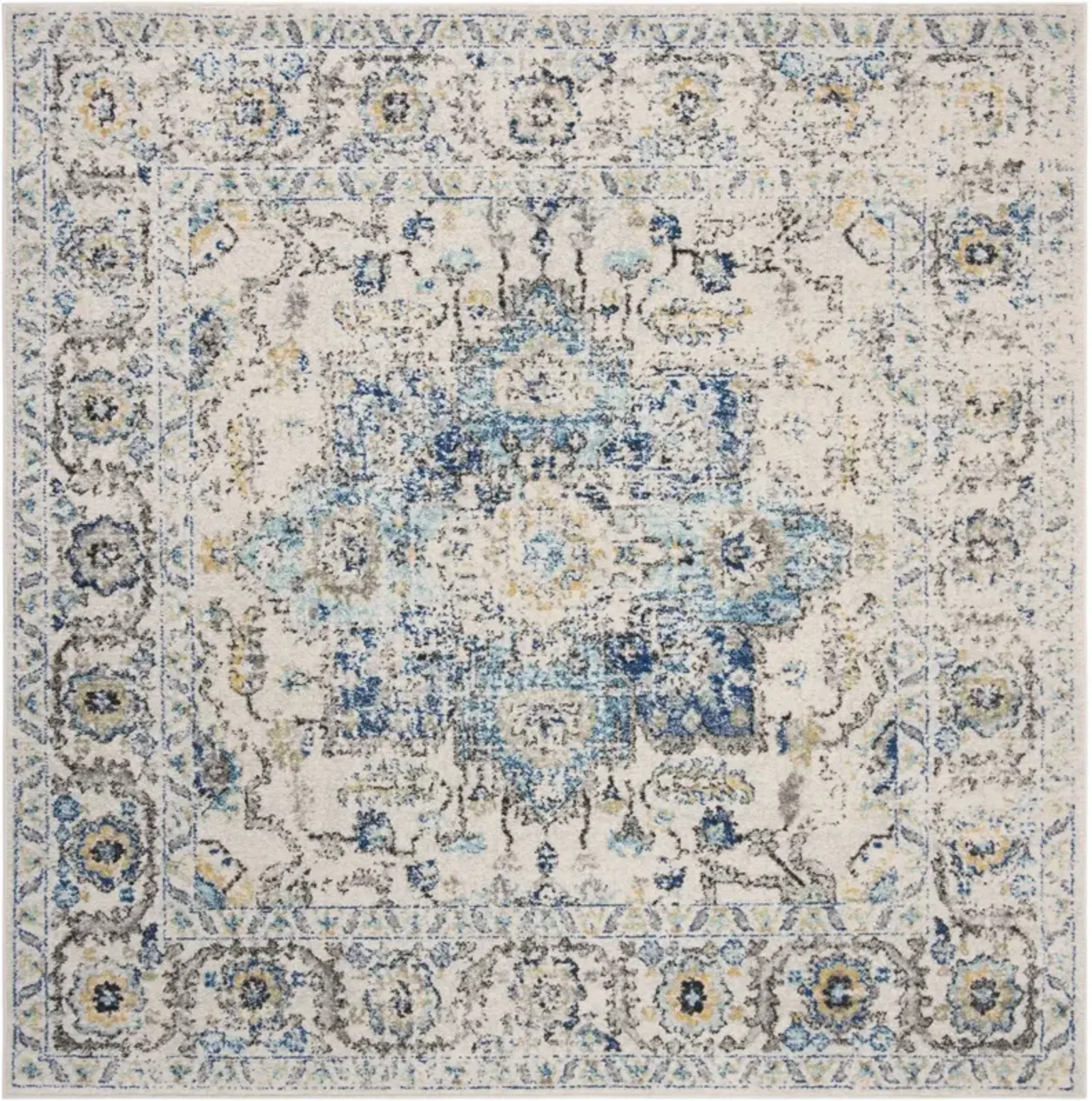 MADISON 603 TURQUOISE  10' x 10' Square Square Rug