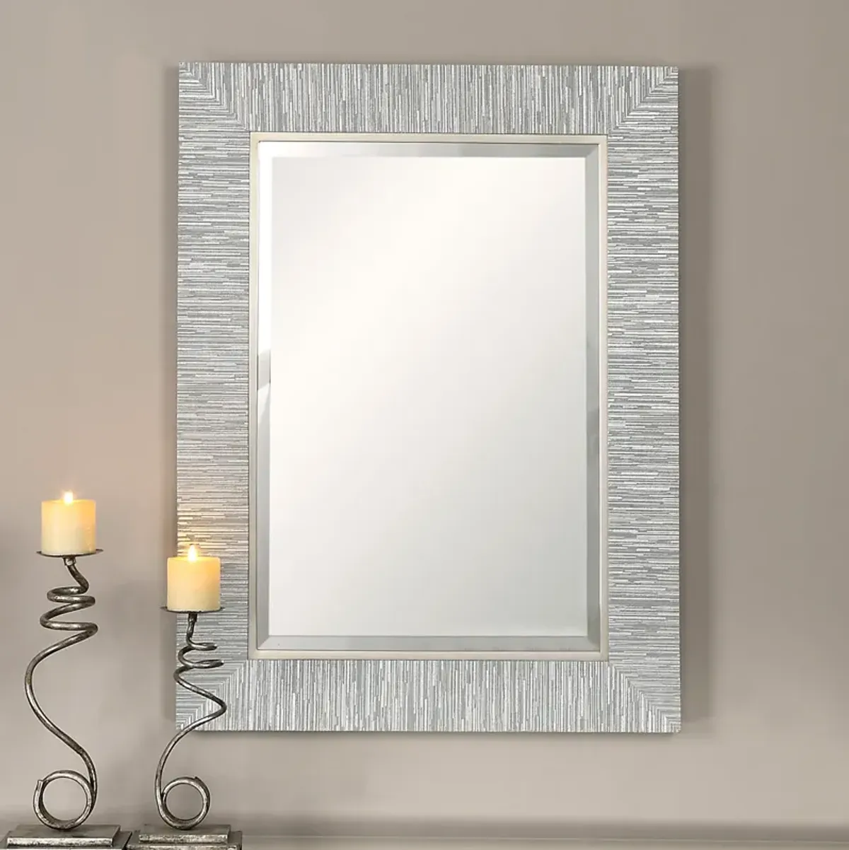 Belaya Gray Wood Mirror