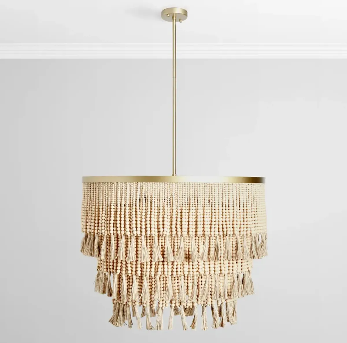 Brittany Natural Beaded Chandelier