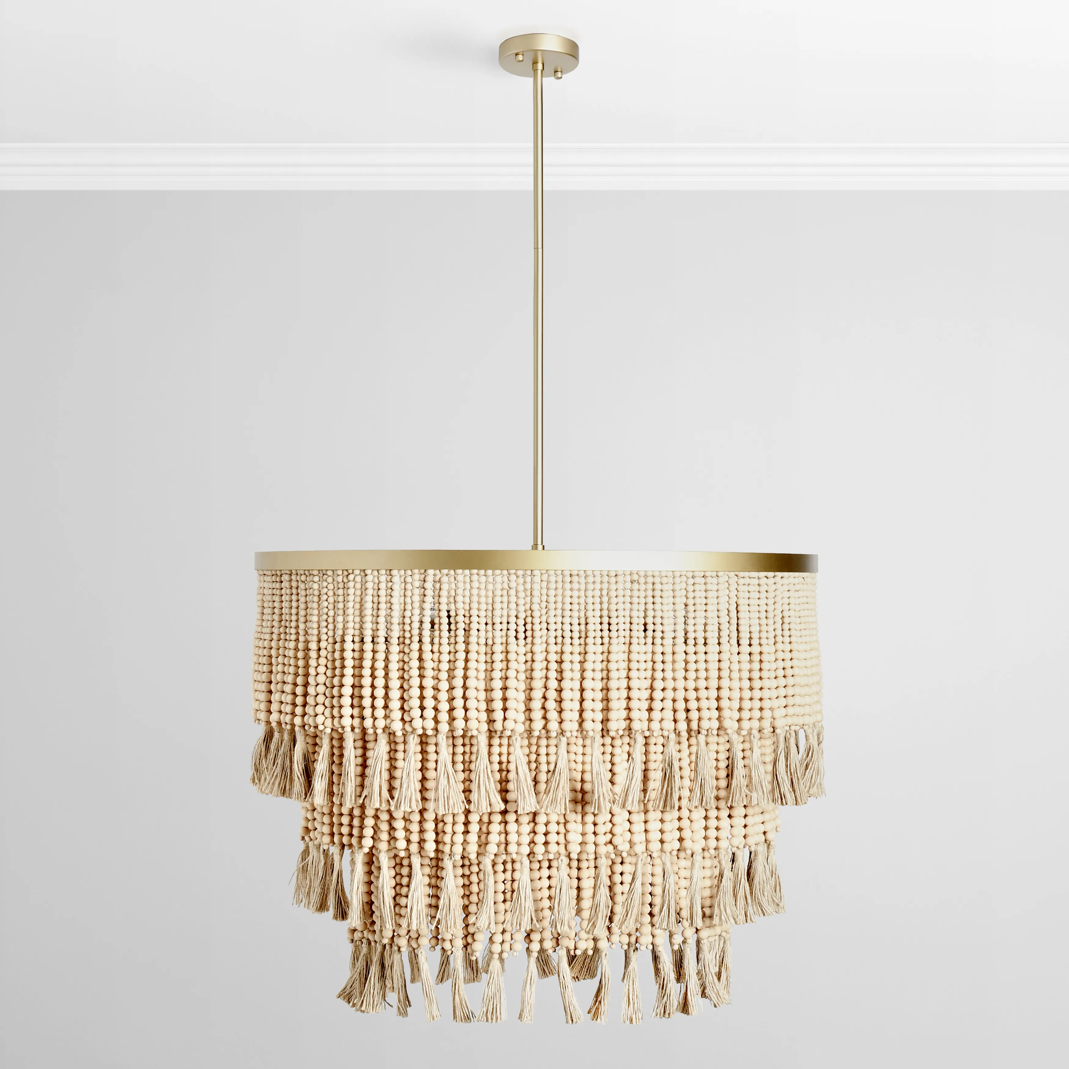 Brittany Natural Beaded Chandelier