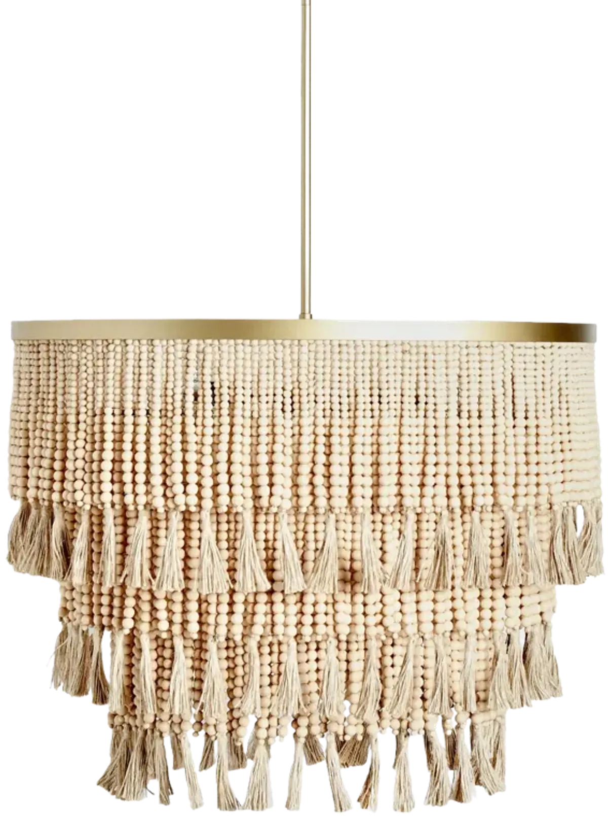 Brittany Natural Beaded Chandelier