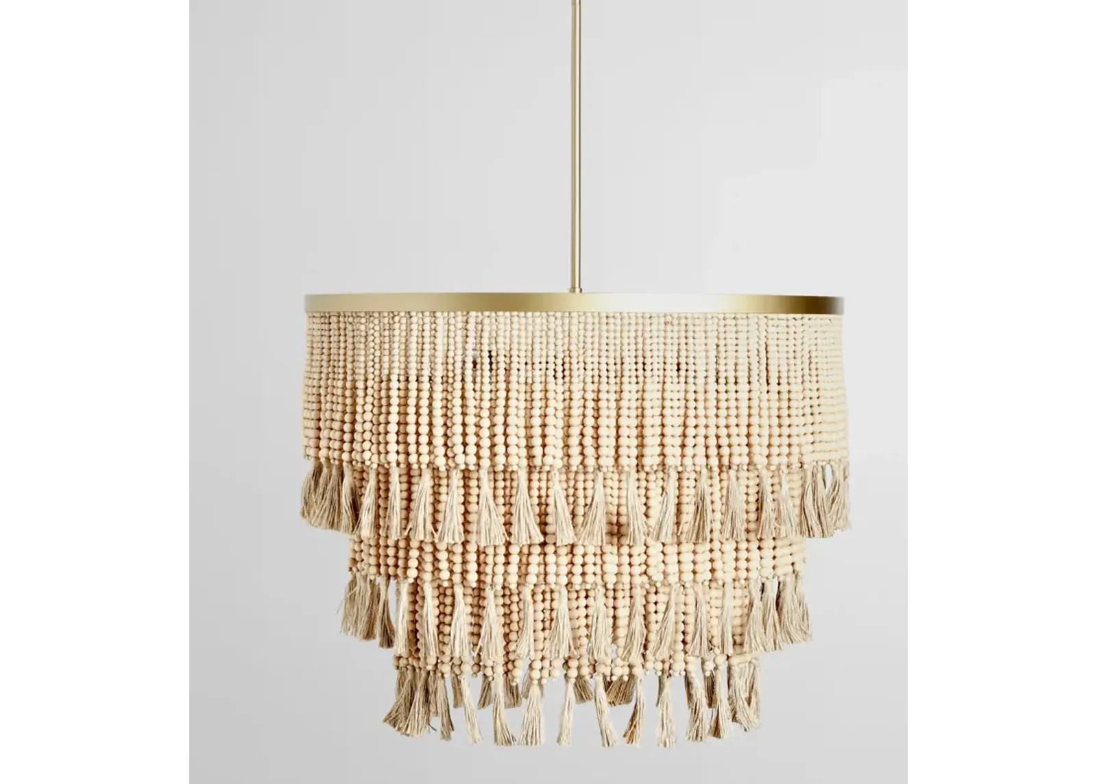 Brittany Natural Beaded Chandelier