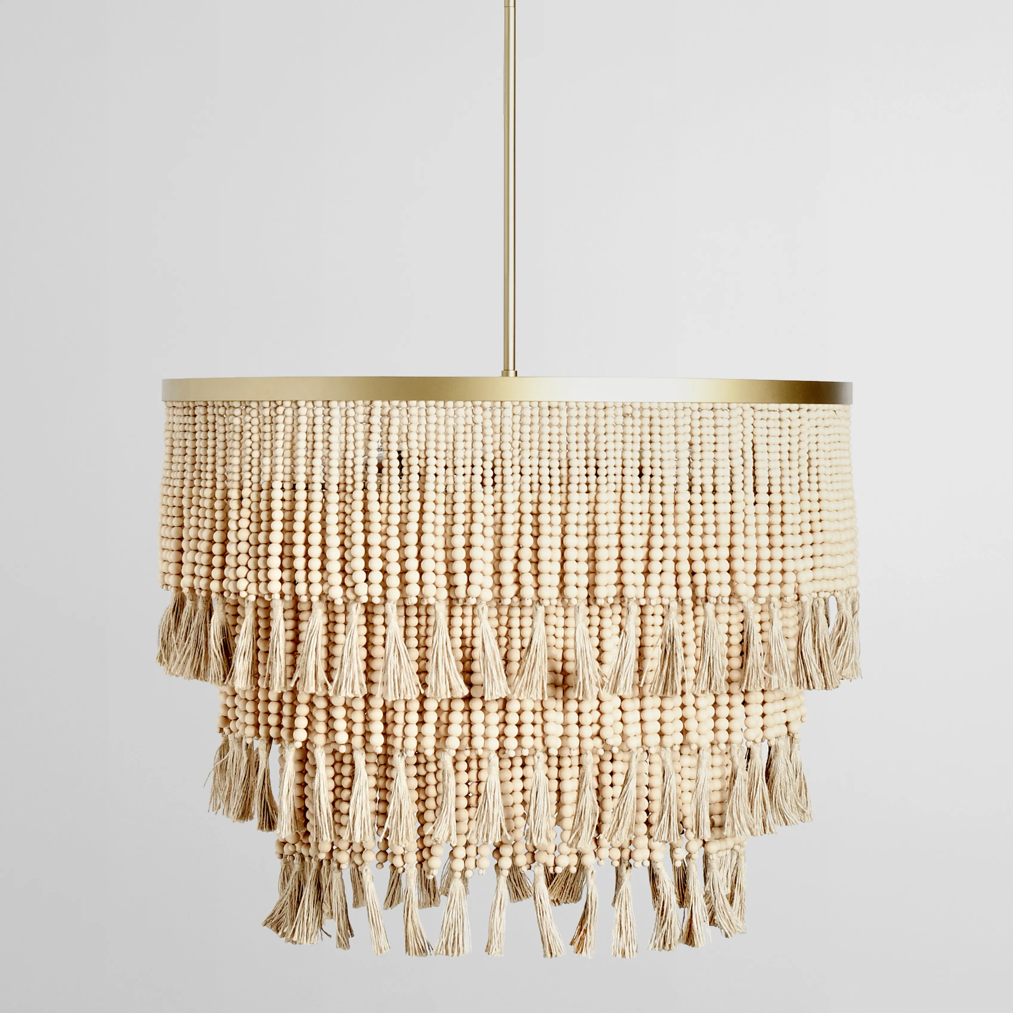 Brittany Natural Beaded Chandelier