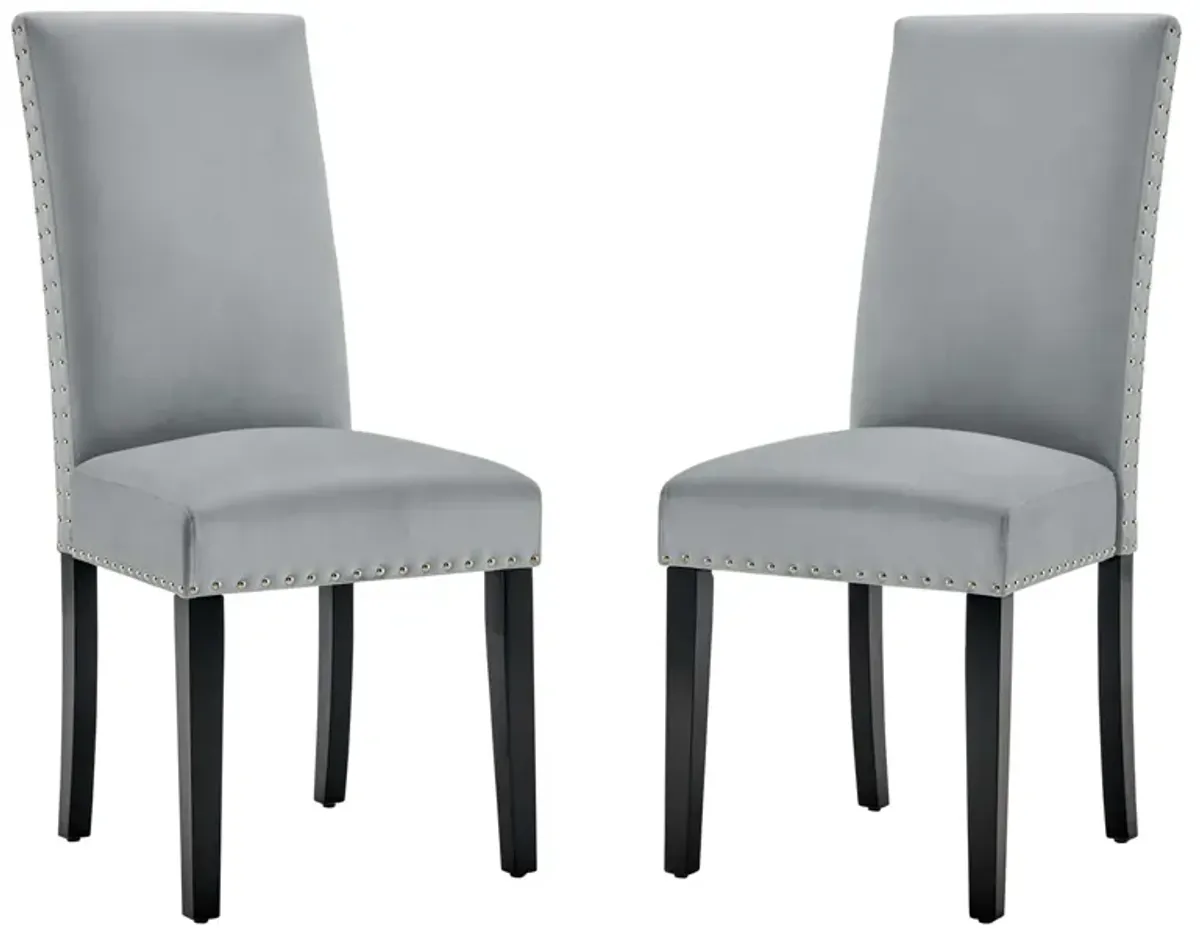 Parcel Performance Velvet Dining Side Chairs - Set of 2