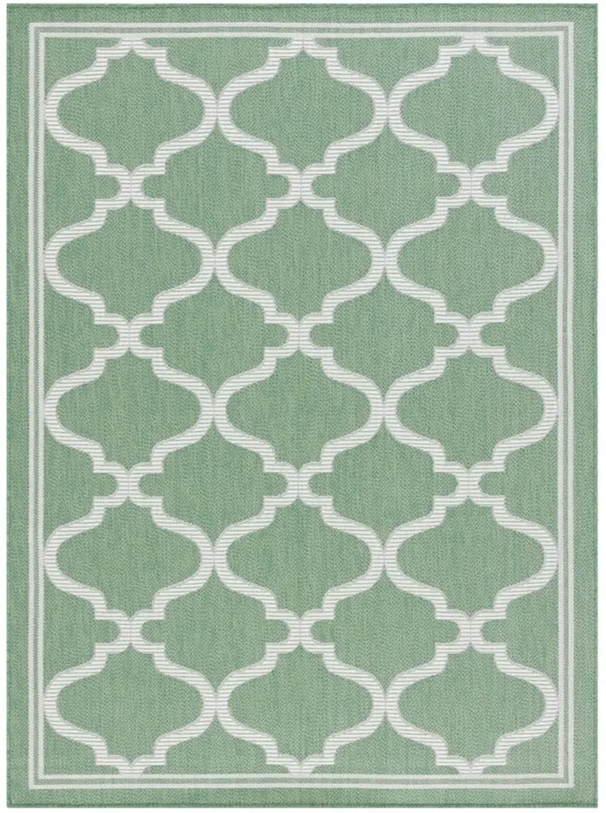 BERMUDA 810 Green 5'-3' X 7'-6' Medium Rectangle Rug