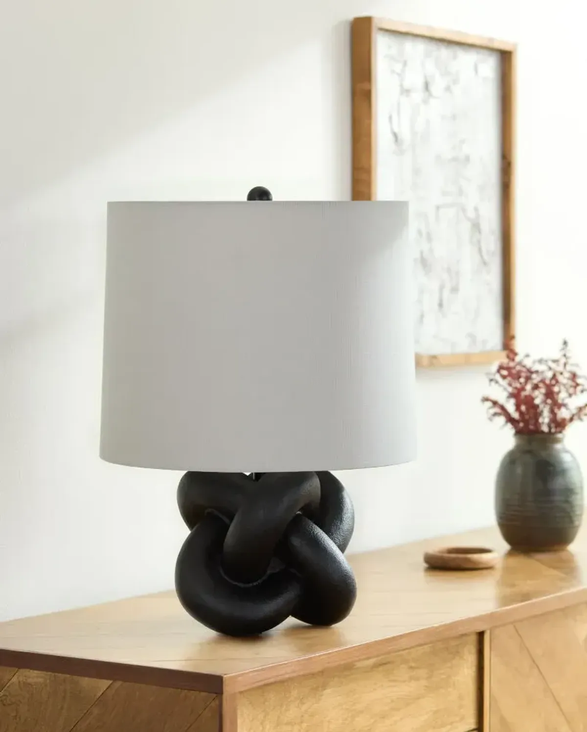 Burkina BKI-002 22"H x 15"W x 15"D Accent Table Lamp