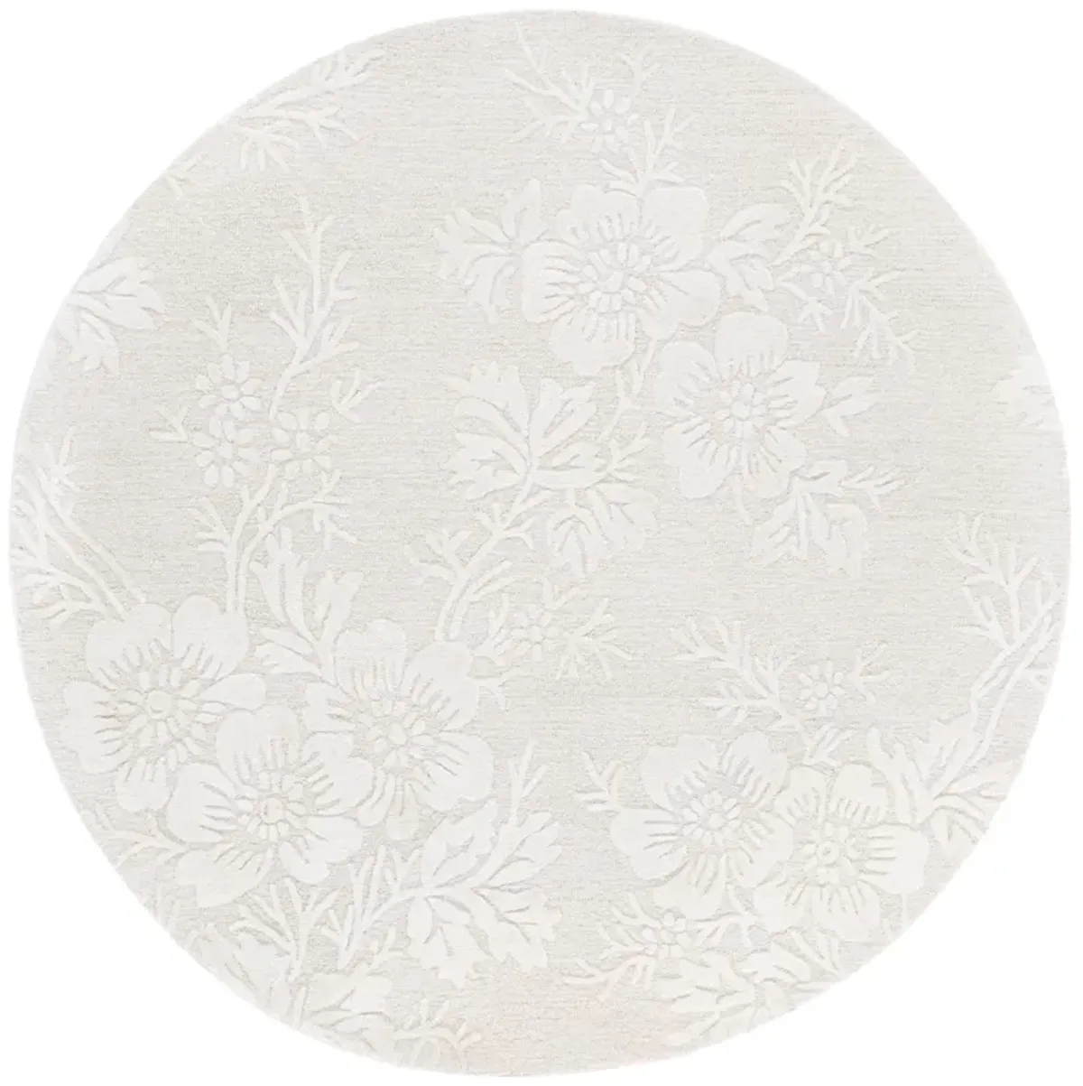 GLAMOUR Hand Tufted 6' x 6' Round area rug