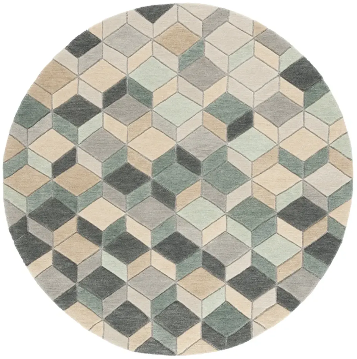 RODEO DRIVE Hand Tufted 6' x 6' Round area rug