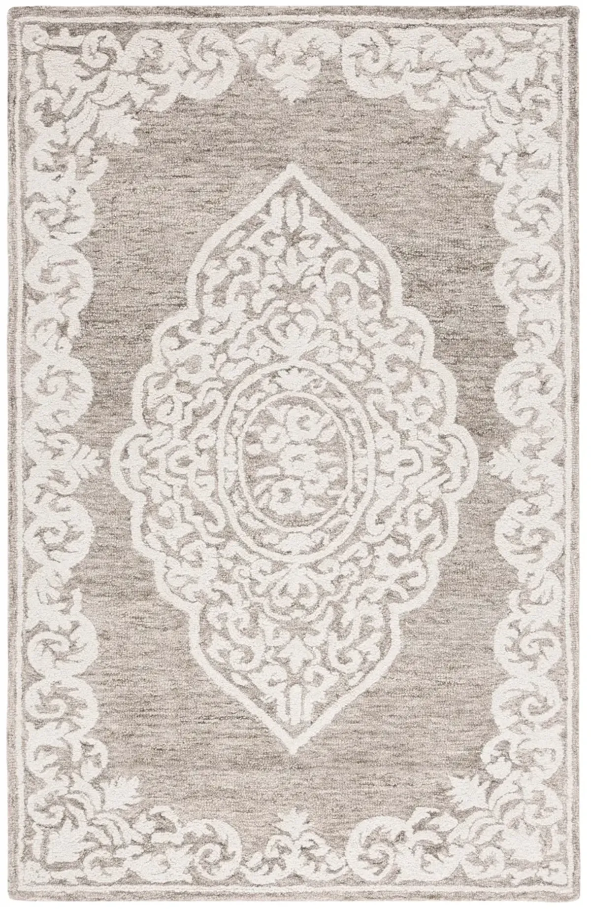 ABSTRACT Hand Tufted 4' x 6' area rug