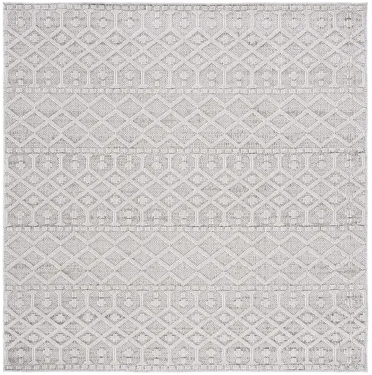 GLOBAL 402 Grey  6'-7' X 6'-7' Square Square Rug