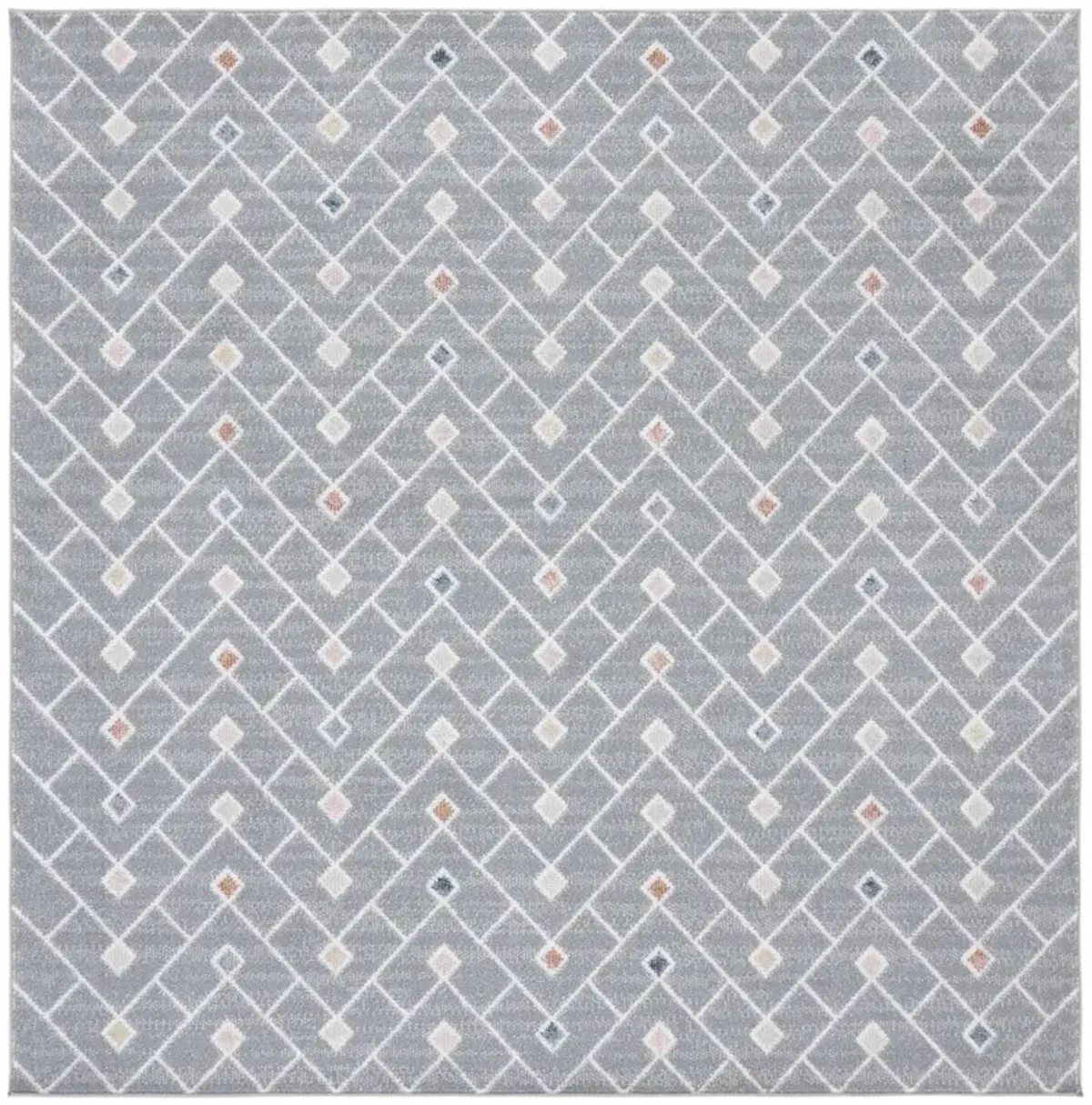 BLAIR WASHABLE 230 Grey 6'-7' X 6'-7' Square Square Rug