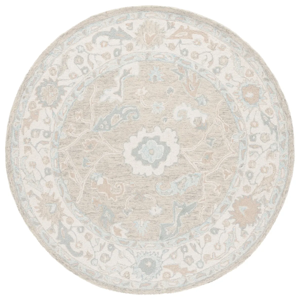 EBONY Hand Tufted 6' x 6' Round area rug